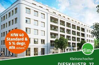 Wohnung kaufen in Dieskaustraße 27, 04229 Kleinzschocher, KfW-40-Neubau am Volkspark! Durchdachte WE mit Südost-Loggia, Duschbad, HWR, Keller, Aufzug u.v.m.