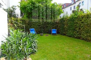 Wohnung kaufen in 60431 Dornbusch, Wunderschöne 3-4-Zimmer-Hochparterre-Wohnung mit Garten im begehrten Dichterviertel von Frankfurt!