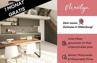 Wohnung mieten in Abraham 12, 26122 Innenstadt, 1 MONAT GRATIS! Maisonette mit Dachgalerie in der Marilyn Oldenburg