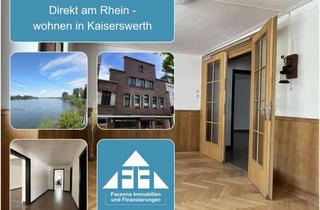 Wohnung kaufen in 40489 Kaiserswerth, Verwirklichen Sie Ihren Traum vom ruhigen Stadtleben und Auszeiten direkt am Rhein