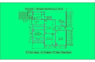 Wohnung kaufen in Im Graben, 55743 Idar-Oberstein, 3 Zi. Eigentumswohnung am Berghang, Südseite.