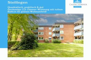 Wohnung kaufen in 22527 Hamburg, Gut geschnittene und geräumige 2,5-Zimmer-Wohnung mit tollem Balkon im grünen Wohnumfeld!