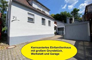 Einfamilienhaus kaufen in 71522 Backnang, Backnang - Kernsaniertes Einfamilienhaus mit großem Grundstück, Werkstatt und Garage