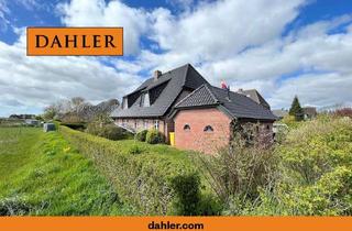 Haus kaufen in 25938 Alkersum, Gepflegtes Friesenhaus mit Garage und freiem Blick über angrenzende Wiesen und Koppeln