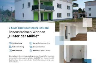 Wohnung kaufen in Hinter Der Mühle 13, 39576 Stendal, Exklusive, neuwertige 3-Zimmer-Wohnung mit Terrasse in Stendal