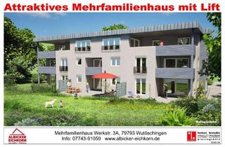Wohnung kaufen in 79793 Wutöschingen, 3 Zi. DG mit Dachterrasse ca. 108 m² - Wohnung 8 - Werkstraße 3a, 79793 Wutöschingen - Neubau
