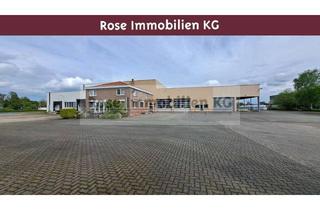 Gewerbeimmobilie kaufen in 32469 Petershagen, ROSE IMMOBILIEN KG: Gewerbeimmobilie mit mehreren Hallenteilen und Verwaltungsgebäude zu verkaufen!