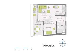 Wohnung kaufen in Ölbergstraße 19, 79379 Müllheim, 2-Zimmer-Penthaus