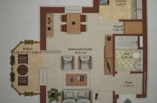 Wohnung kaufen in 67346 Speyer, Speyer - Vermietet Eigentumswohnung Kapitalanlage SÜD 1,5 ZKB renoviert