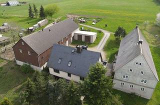Bauernhaus kaufen in Untere Hauptstr. 57a, 01774 Pretzschendorf, Komplex aus EfH (Baujahr 1990 -frei), großem leerst. Bauernhaus und Scheune mit ca. 6000 qm Land