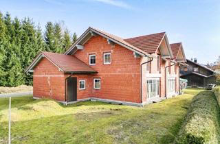 Doppelhaushälfte kaufen in 94145 Haidmühle, Schnäppchen! Rohbau-Doppelhaushälfte - fertigstellen und einziehen.
