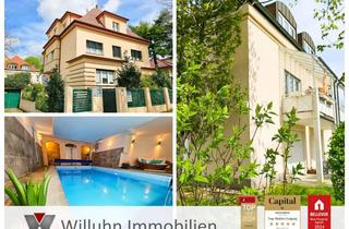 Villa kaufen in 04299 Stötteritz, ENSEMBLE! Villa mit 390m² | Schwimmbad | TG mit 7 Stellplätzen + MFH 377 m² mit Wohnen & Gewerbe