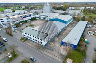 Gewerbeimmobilie kaufen in 63801 Kleinostheim, SCHNELL VERFÜGBAR ✓ RAMPE + EBEN ✓ Lagerflächen (5.200 m²) & Büro-/Sozialflächen (500 m²)