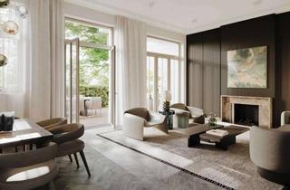 Wohnung kaufen in Knesebeckstraße 10, 10623 Charlottenburg, Elegantes Townhouse im Hofgarten: Kamin, privater Garten und Terrasse in exklusiver Lage City West