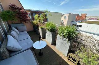 Wohnung mieten in 10407 Prenzlauer Berg, Möbliert: Luxuriöse DG-Maisonette mit 4 Zimmern und 2 Balkonen in Prenzlauer Berg