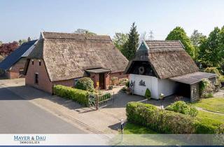 Haus kaufen in 27804 Berne, Wesermarsch-Weserdeich: Reetgedecktes EFH auf idyllischem Grundstück in Wesernähe, Obj. 7554