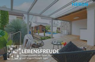 Doppelhaushälfte kaufen in 71706 Markgröningen, LEBENSFREUDE - Doppelhaushälfte mit Pool, Garten und Garage in ruhiger Wohnlage von Markgröningen