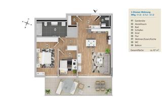 Wohnung mieten in Friedrichstrasse 151, 88085 Langenargen, NaturELLA geförderte 3-Zimmer Wohnung mit Wohnberechtigungsschein