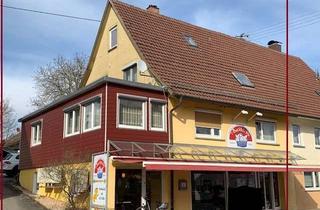 Doppelhaushälfte kaufen in 78727 Oberndorf, Doppelhaushälfte mit einer Wohnung und vermietetem Ladengeschäft