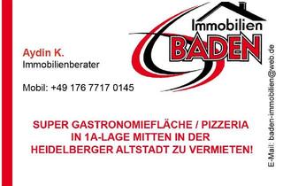 Gastronomiebetrieb mieten in 69117 Altstadt, "SUPER GASTRONOMIEFLÄCHE / PIZZERIA IN 1A-LAGE MITTEN IN DER HEIDELBERGER ALTSTADT ZU VERMIETEN!"
