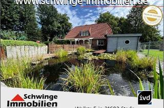 Haus kaufen in Osterberg, 21727 Estorf, SCHWINGE IMMOBILIEN Stade: Familienhaus mit Sauna und sehr schöner Gartenanlage!