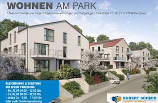 Wohnung kaufen in Parkstraße 19, 87439 Steufzgen, Wohnen Am Park in Kempten, Neubau von 3 Mehrfamilienhäusern mit TG