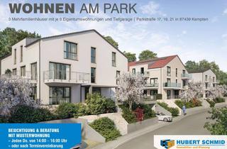 Wohnung kaufen in Parkstraße 17, 87439 Kempten, Wohnen Am Park in Kempten (113), Neubau von 3 Mehrfamilienhäusern mit TG