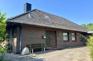 Haus kaufen in 25866 Mildstedt, Vielseitiger Winkelbungalow mit Ausbaureserve auf parkähnlichem Grundstück vor den Toren Husums