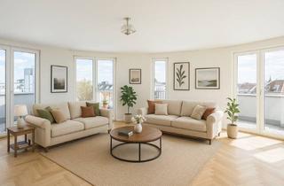Wohnung kaufen in Else-Lasker-Schüler Strasse, 10783 Schöneberg, Erstklassige Familienwohnung im 7. Stock im Carré Voltaire mit umlaufender Terrasse