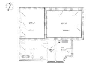 Wohnung mieten in Neuteichweg, 02943 Weißwasser, Weißwasser - Günstige 2 Raum Wohnung mit viel Platz