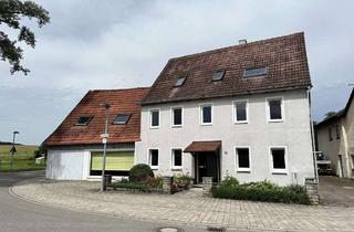 Haus kaufen in 74592 Kirchberg, Ein-/Zweifamilienhaus mit Garage und Werkstattgebäude