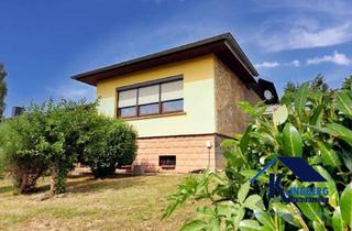 Haus kaufen in Meßweg 23, 06712 Döschwitz, Kretzschau – Bungalow mit traumhaft angelegten Gartenbereich, Garage und vielen Extras zu verkaufen!