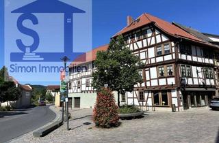 Haus kaufen in 98574 Schmalkalden, Gelegenheit ! Wohn - und Geschäftshaus in Schmalkalden - Mach was draus ! 2 Wohnungen + Gewerbe + Doppelgarage jetzt - bis zu 5 Wohnungen möglich !