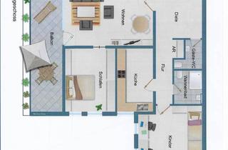 Wohnung mieten in Leveringhäuser Str., 45731 Waltrop, Lichtdurchflutet mit Riesenbalkon