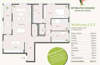 Wohnung kaufen in Am Schrankenbuckel 16, 68782 Brühl, BETREUTES WOHNEN: 4-Zimmer-Dachgeschosswohnung vom Feinsten