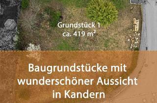 Grundstück zu kaufen in 79400 Kandern, Baugrundstück mit Ausblick über Kandern