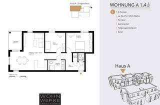 Wohnung kaufen in 73660 Urbach, Whg A 1.4. - 3 Zimmer - Erdgeschoss mit ca. 67 m² Gartenanteil - barrierefrei