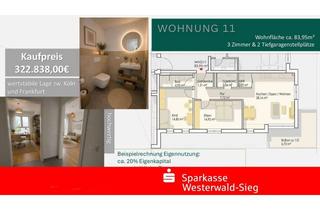 Wohnung kaufen in 56235 Ransbach-Baumbach, PROVISIONSFREI für Käufer!!! – Mit Balkon, Kellerraum und 2 Tiefgaragen-Stellplätzen!