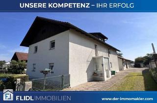 Haus kaufen in 94060 Pocking, gepflegtes 2 Fam. Haus mit Garagen und Büro