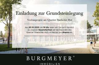 Wohnung kaufen in 48431 Rheine, Gradliniger Grundriss gewünscht – 3-Zimmerwohnung im Neubau Quartier Staelscher Hof