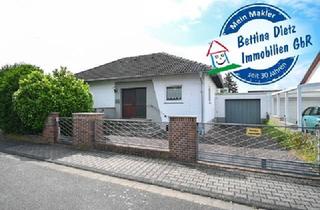 Einfamilienhaus kaufen in 64832 Babenhausen, DIETZ: Gepflegter Bungalow mit herrlichem Garten und Garage in beliebter Wohnlage!