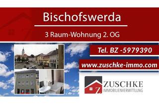 Wohnung mieten in 01877 Bischofswerda, Bischofswerda - 3-Raumwohnung 2.OG im Herzen der Stadt - Mieten jetzt!