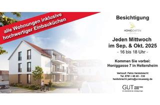 Wohnung kaufen in Honiggasse, 79423 Heitersheim, NEUBAU Heitersheim helle traumhafte 3-Zimmer-DG-Wohnung inkl. Einbauküche und Westbalkon