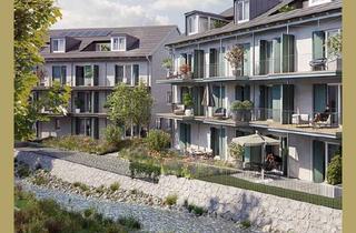 Wohnung kaufen in Kientalstraße, 82211 Herrsching, Extravagante Terrasse, barrierefrei, direkte Sicht: 95 m² EG-Wohnung in ruhiger Bachlage