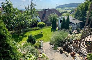 Wohnung kaufen in 79400 Kandern, Wohnen mit Weitblick: 3-Zimmer-Wohnung mit Gartenparadies & Sauna in Kandern-Riedlingen