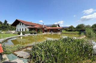 Lager kaufen in Englmannstett 46, 83539 Pfaffing, Ehem. landwirtschaftliches Anwesen mit tollem Austragshaus, Hallen, Gewerbeflächen und Schwimmteich!