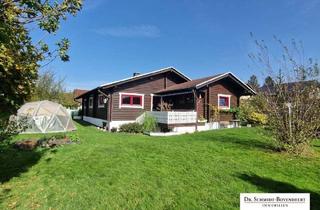 Haus kaufen in 57539 Fürthen, Seltene Gelegenheit - toller skandinavischer Holzblockhaus-Bungalow mit schönem Gartengrundstück!