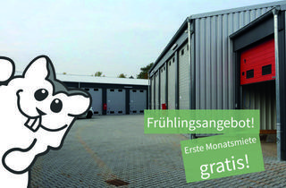 Gewerbeimmobilie mieten in Max-Planck-Straße, 64572 Büttelborn, Großraumgaragen/Kleinlagerhallen zu vermieten! Einheiten zwischen 40 m² und 80 m² - 1 Miete gratis!