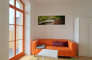 Wohnung mieten in 99423 Weimar, (EF0900_M) Weimar: Nordvorstadt, kleines möbliertes Apartment mit Balkon, Parkettböden, und eigener Waschmaschine