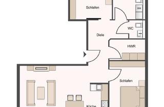Wohnung kaufen in 50126 Bergheim, Großzügige 3-Zimmer-Wohnung im 1. OG – Neubau-Highlight des Hauses